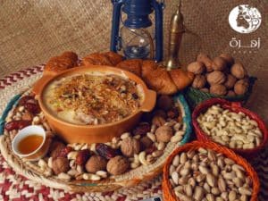 أم على من بقايا الجلاش أو الفطير